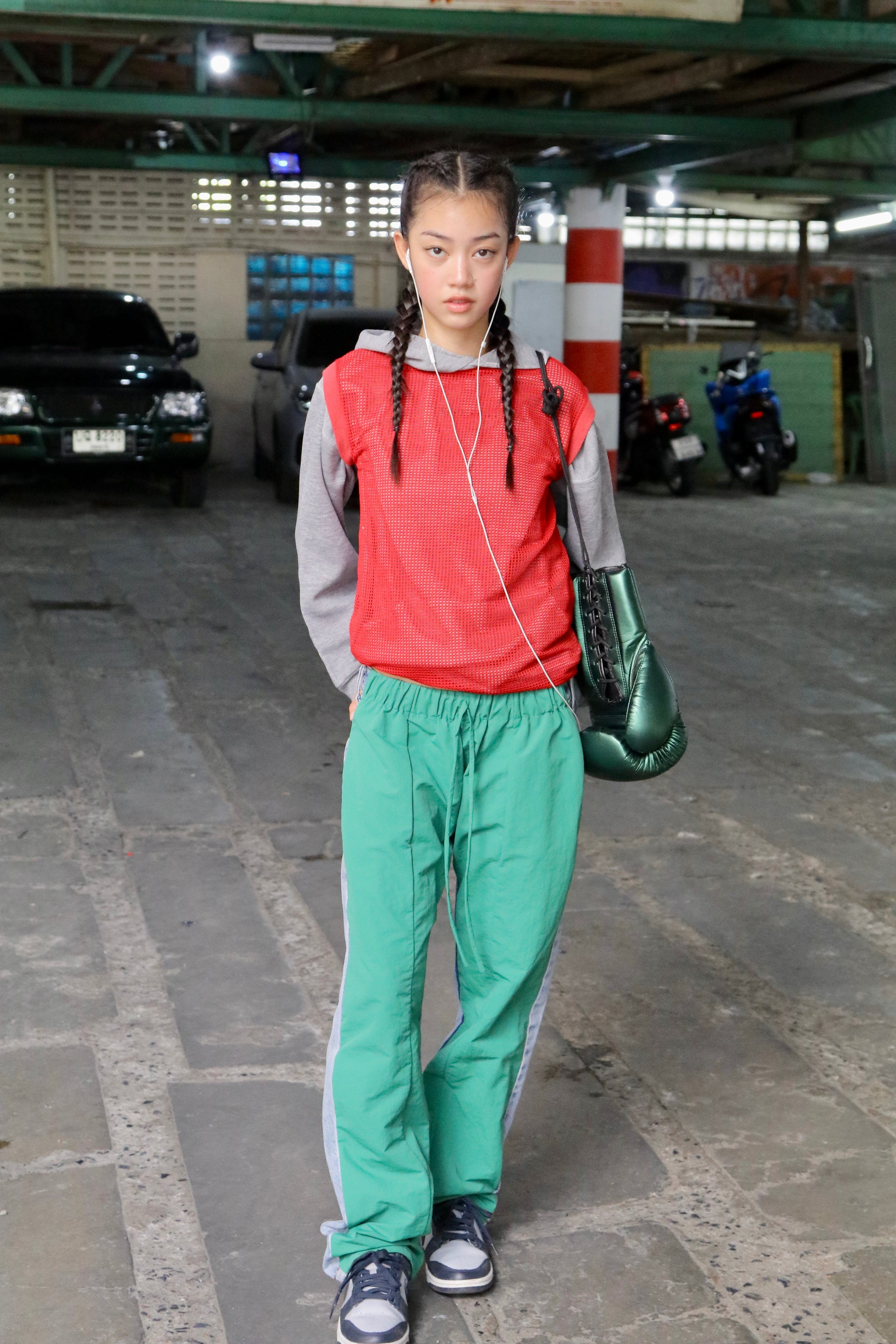 MT Elastic Green Jeans