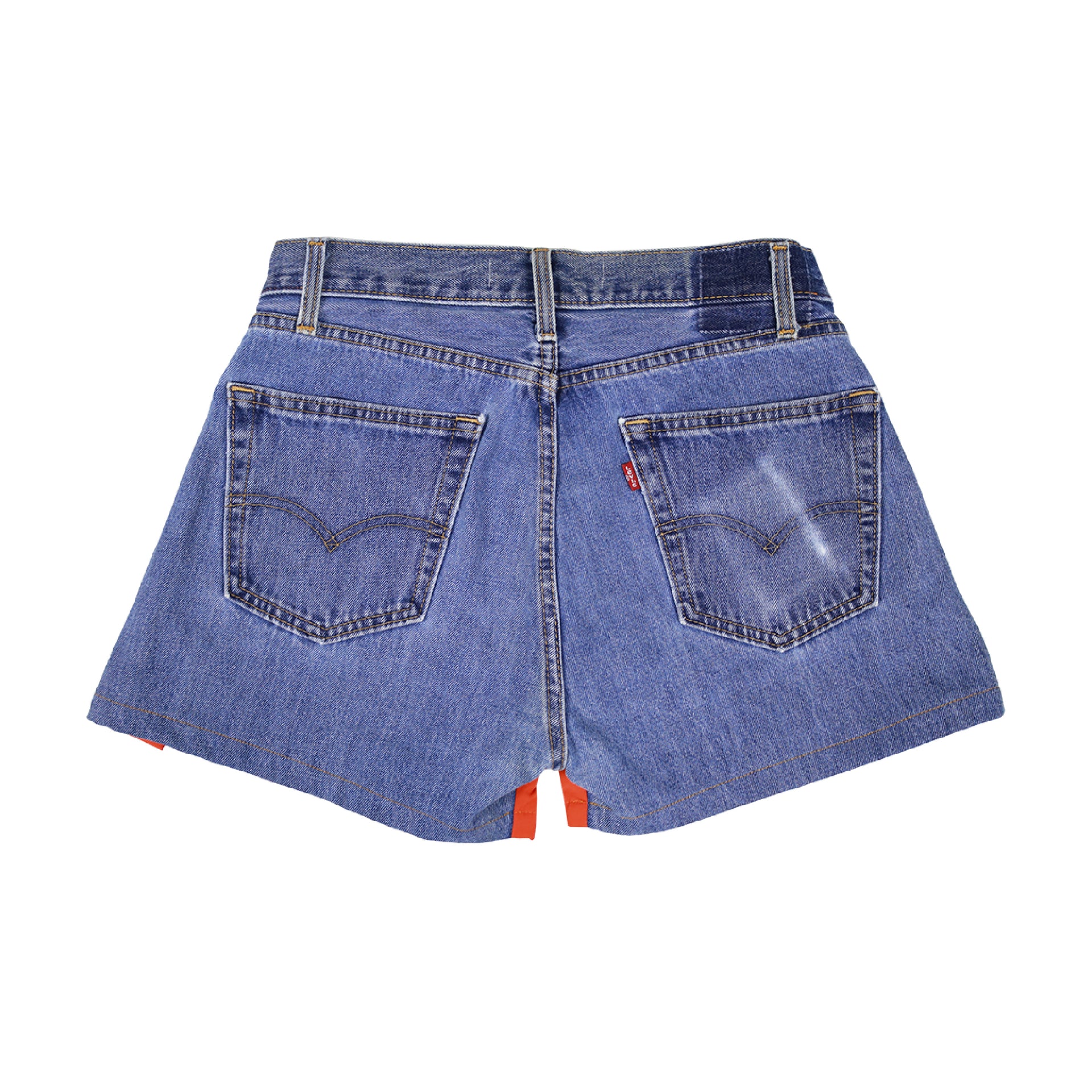 MT Button Orange Shorts