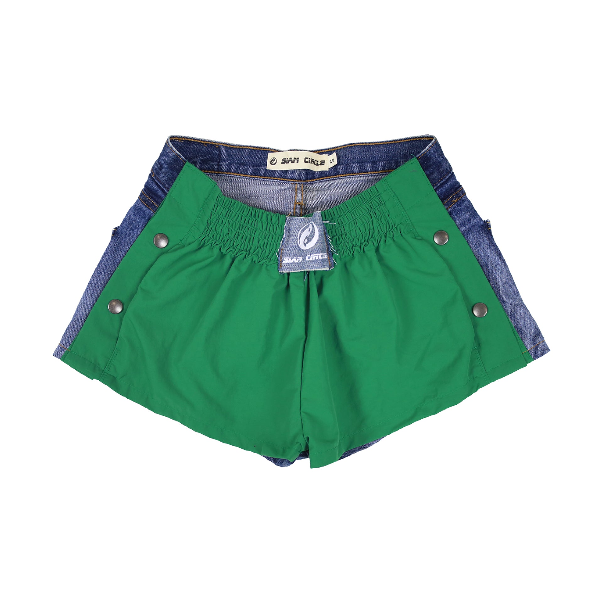 MT Button Green Shorts