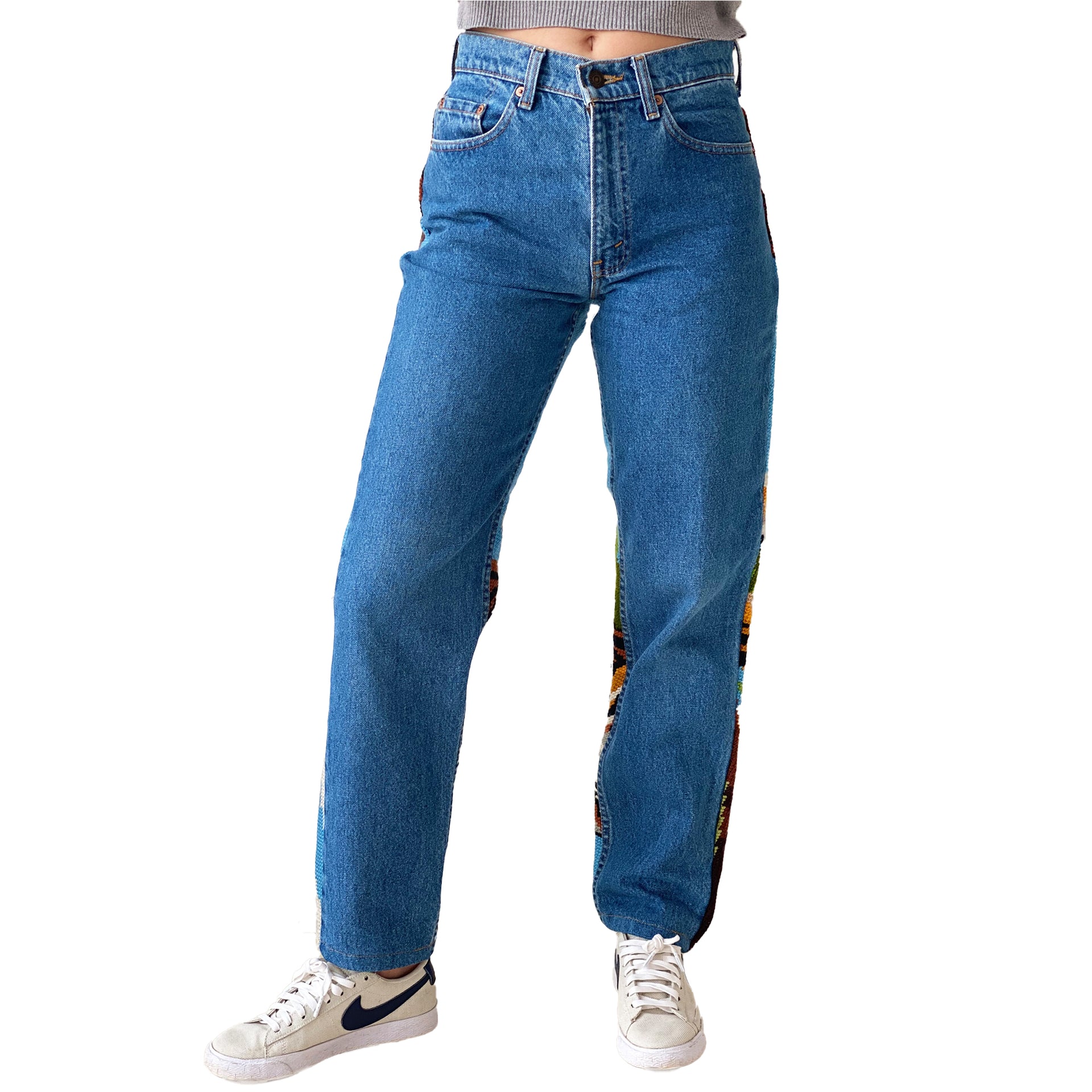 Tiger Embroidery Jeans