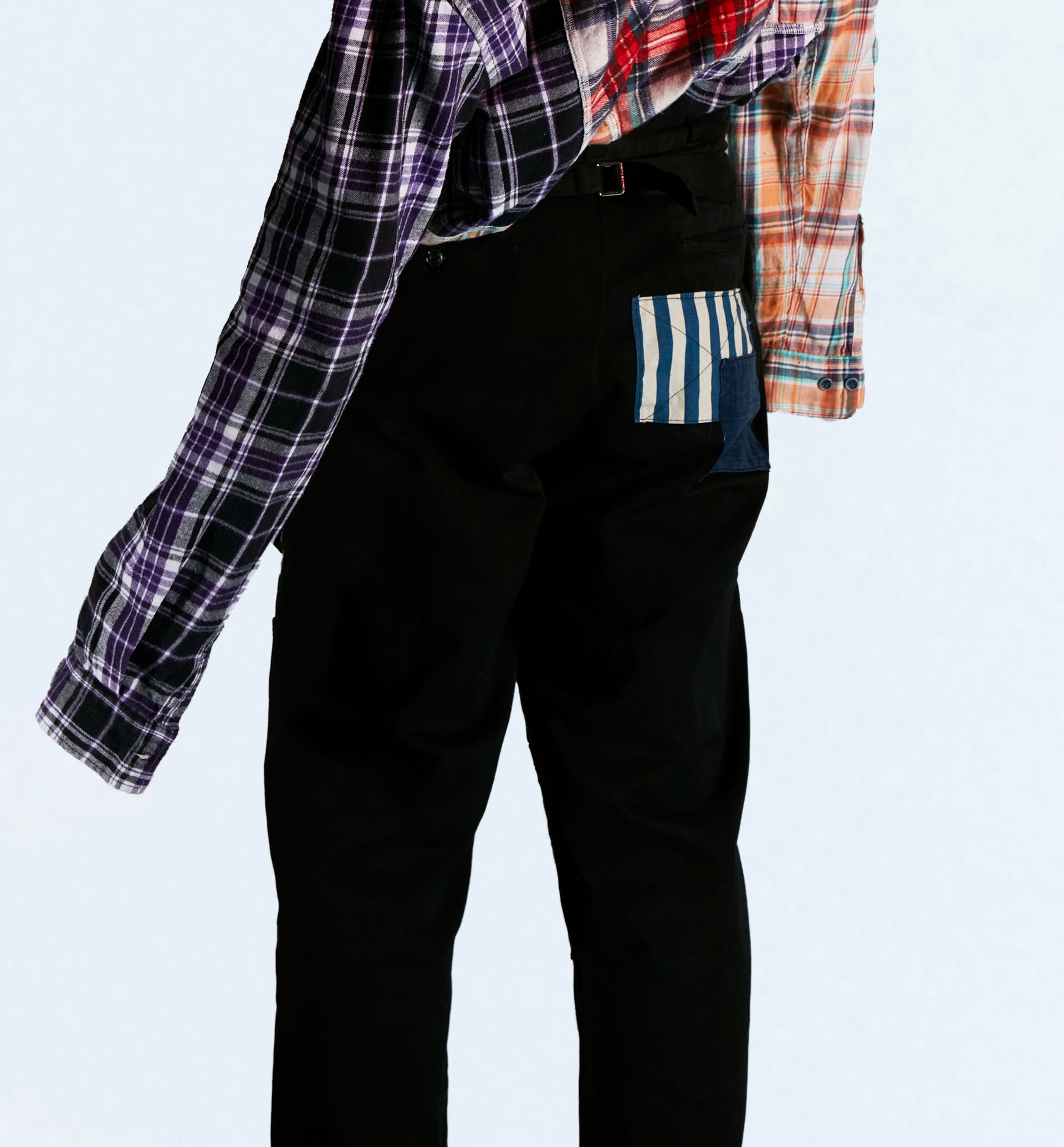 Jak Mix Black Patchwork Trouser