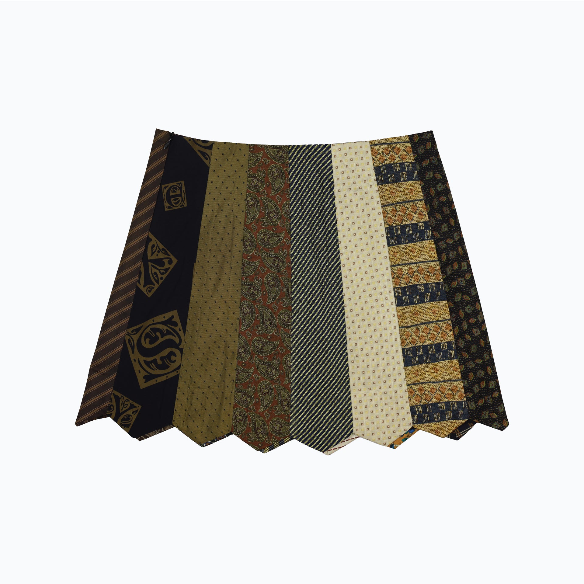 Neck Tie Green Skirt