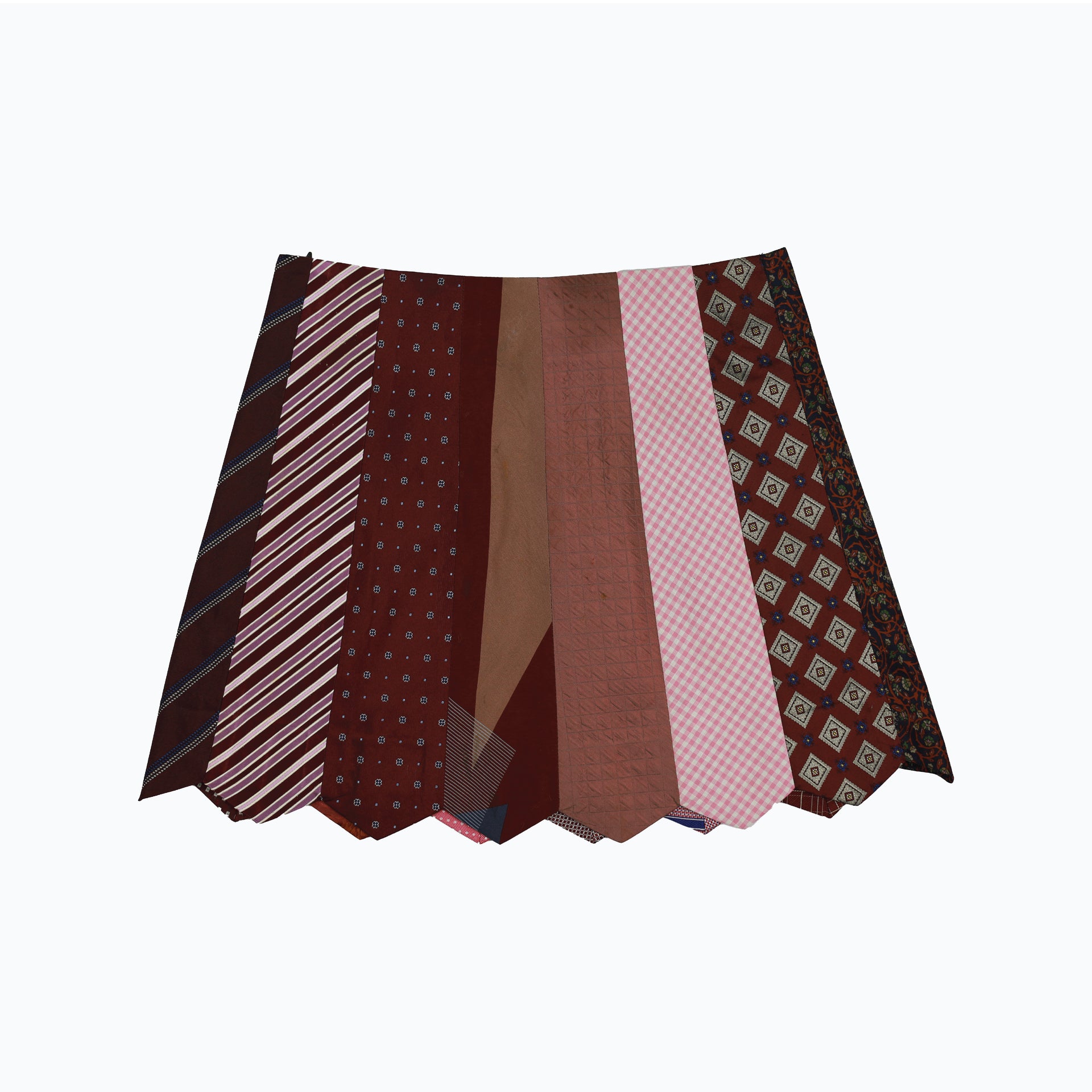 Neck Tie Pink Skirt