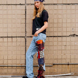 Red Katha Wave Jeans