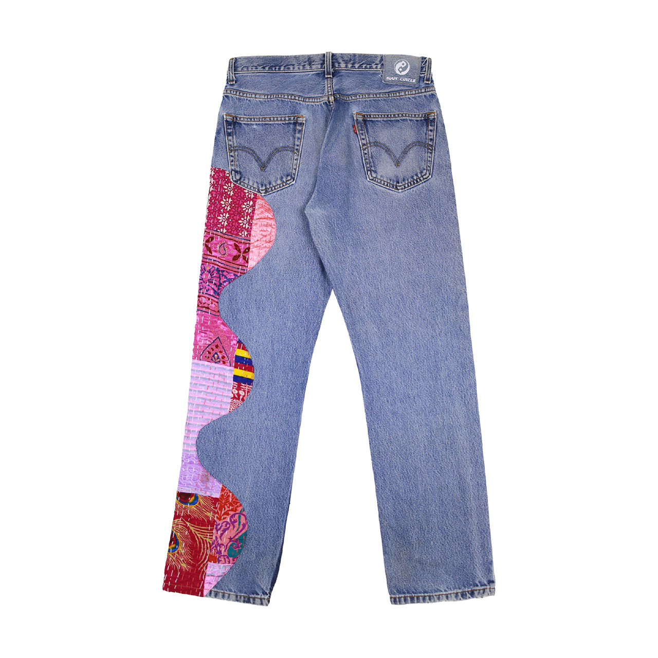 Pink Katha Wave Jeans