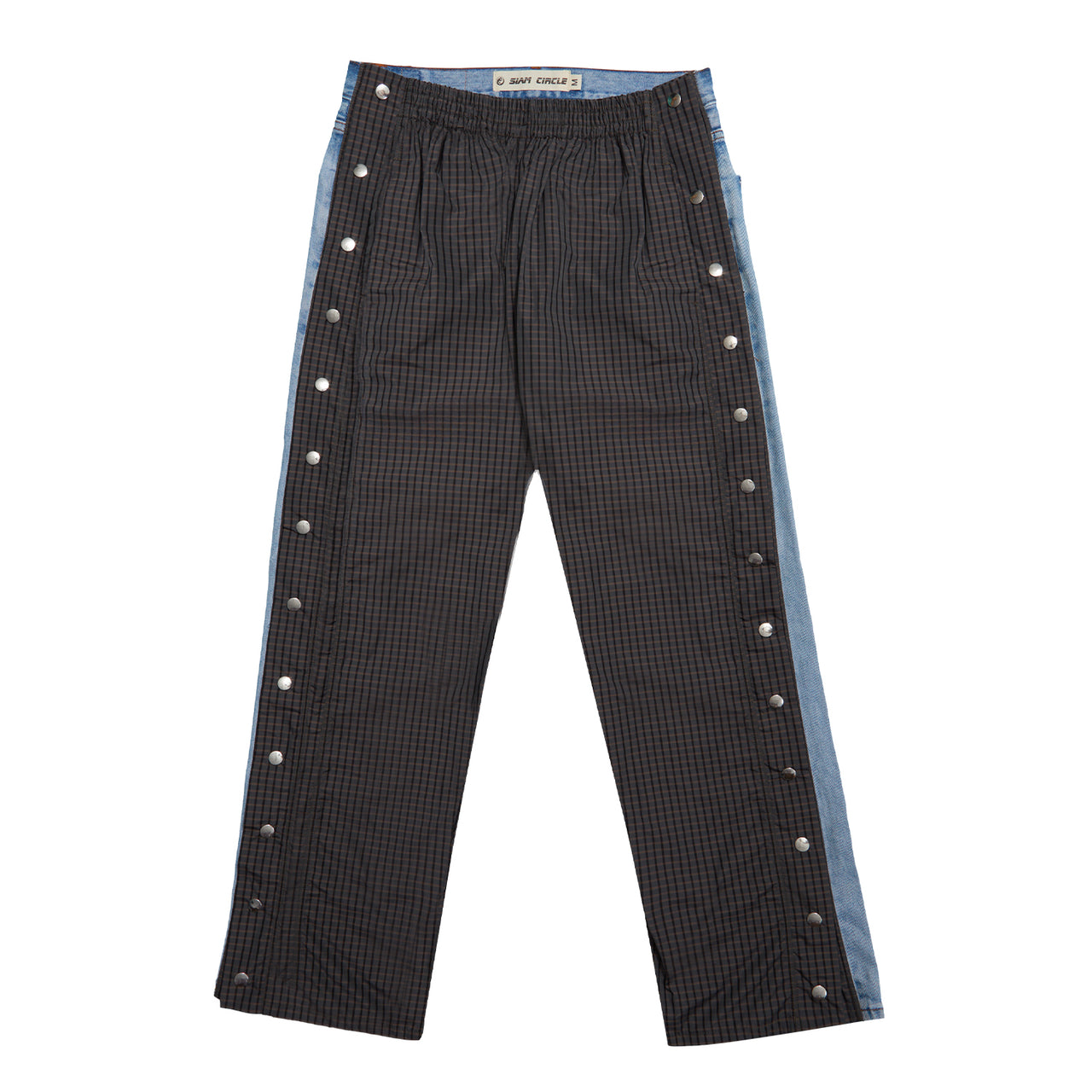 Checkered Snap Jeans