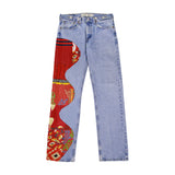 Red Katha Wave Jeans