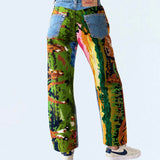 Horse Embroidery Jeans
