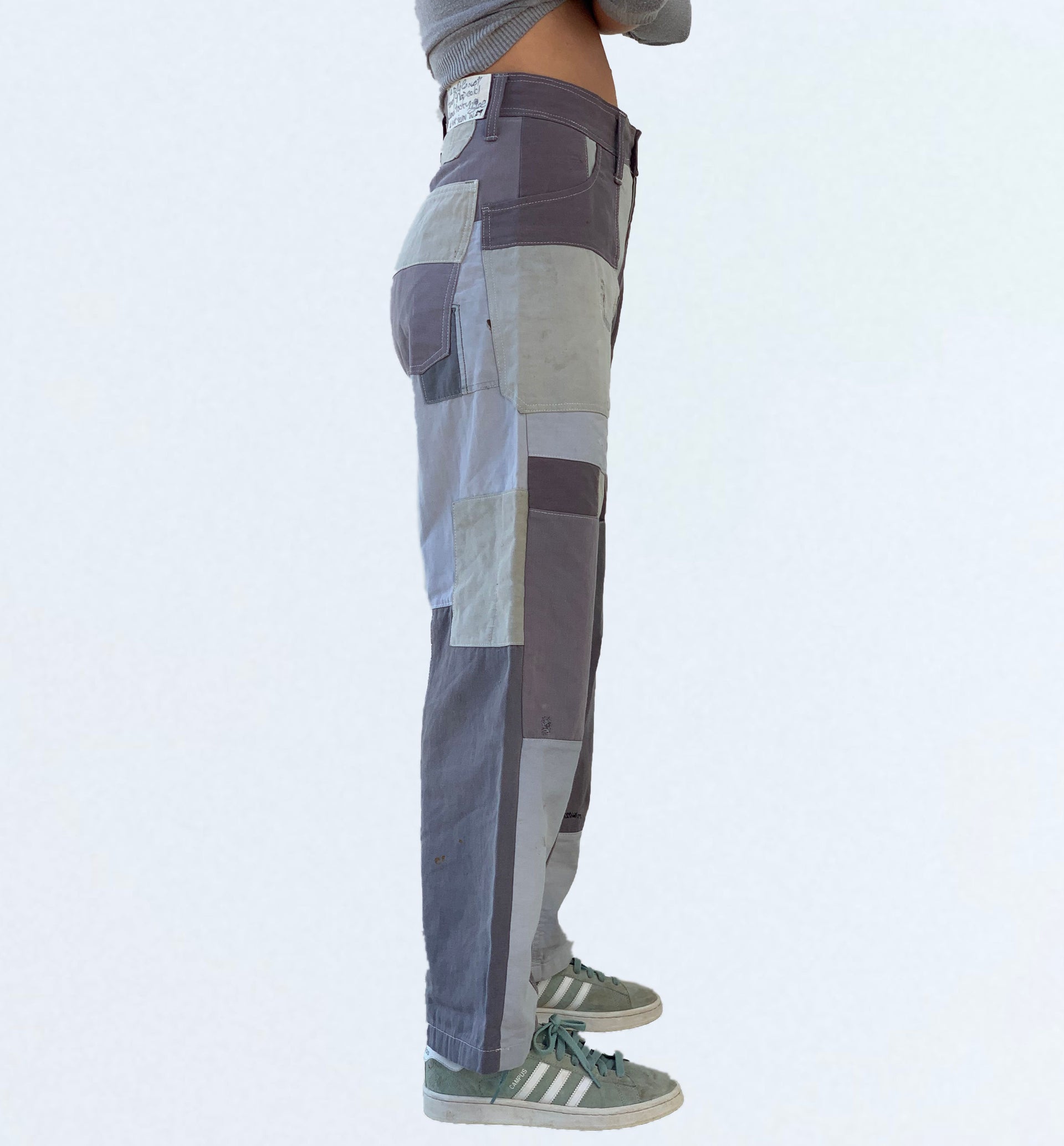 Jak Beige Patchwork Trouser