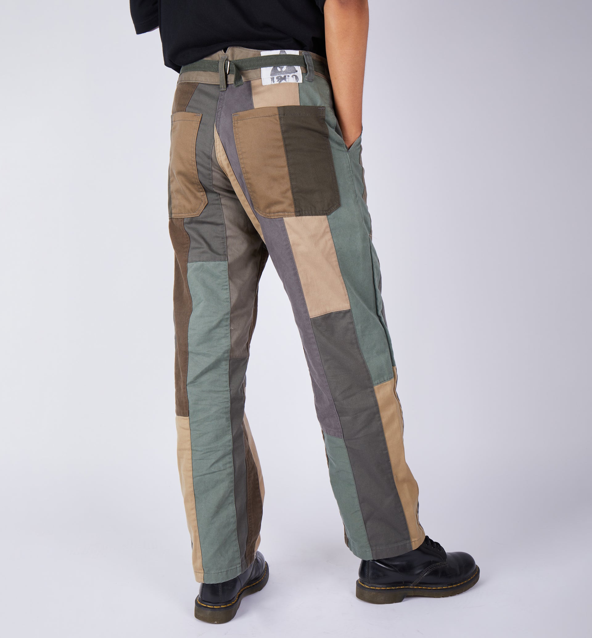 Jak Green Patchwork Trouser