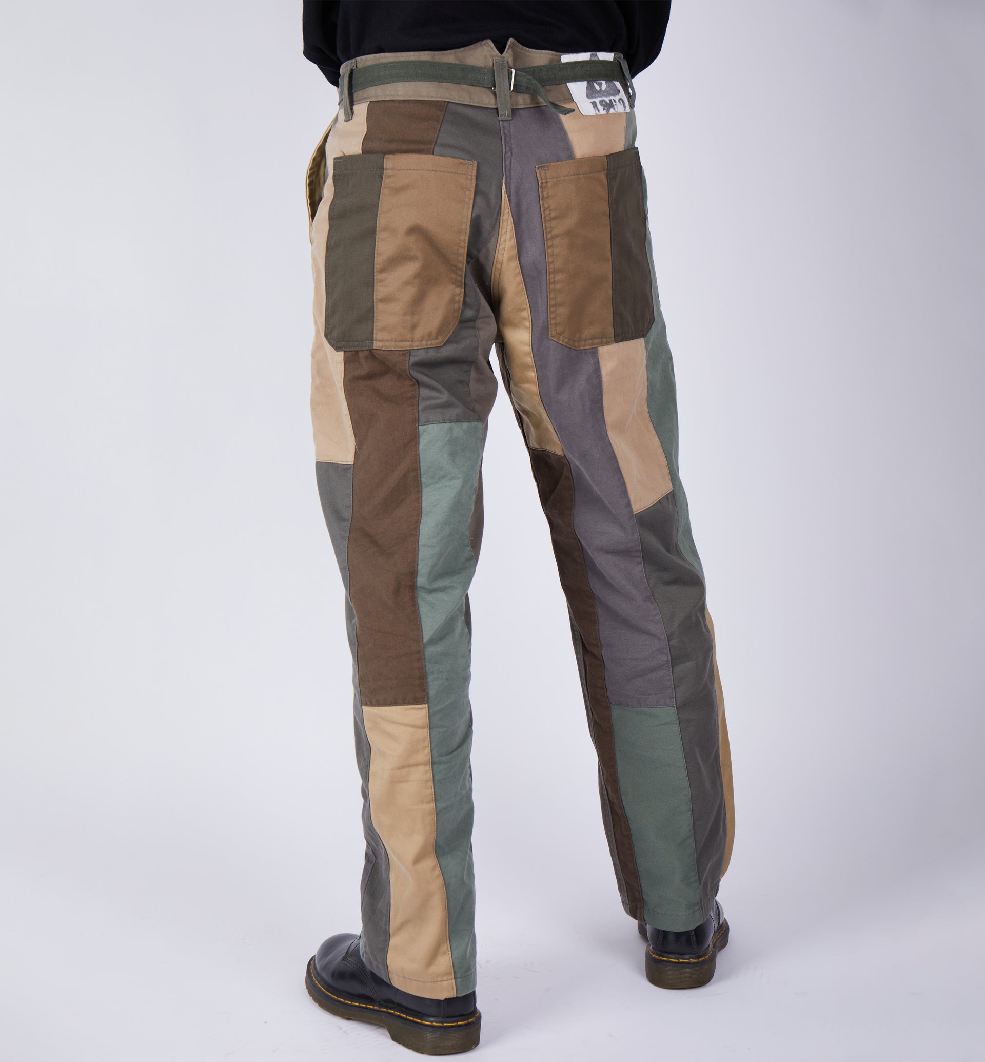 Jak Green Patchwork Trouser