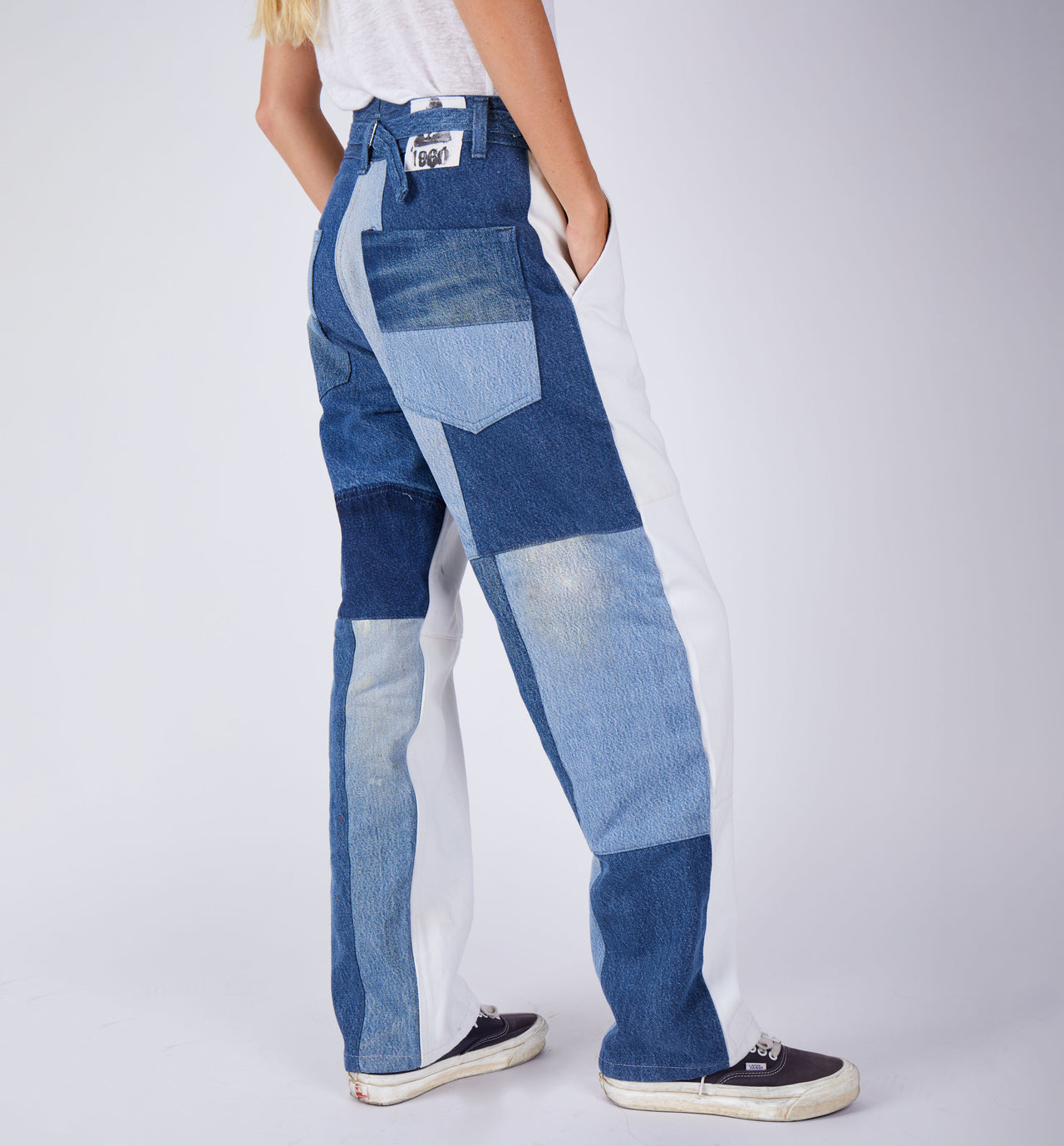 Jak White and Blue Cargo Pant