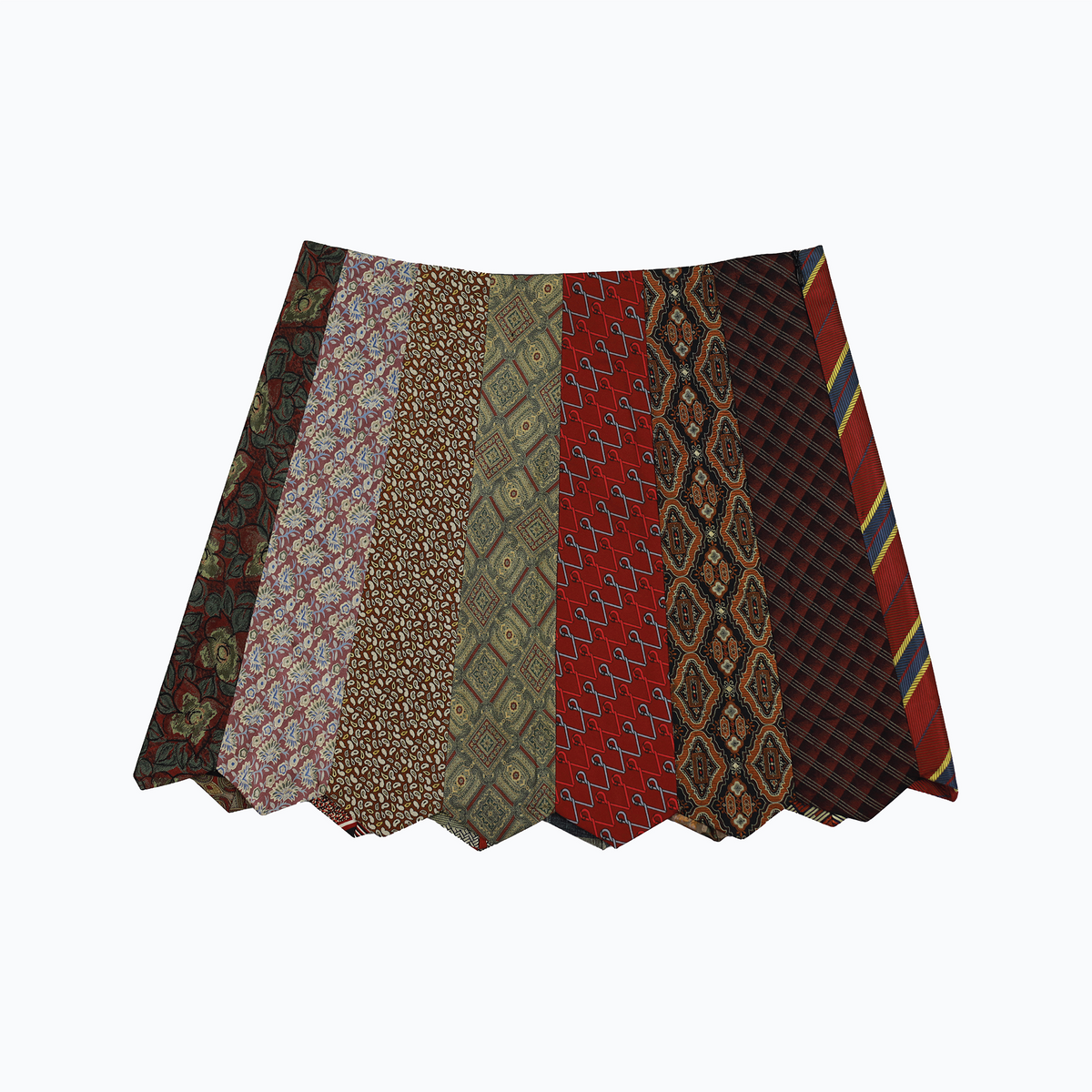 Logo tag tie pillar skirt